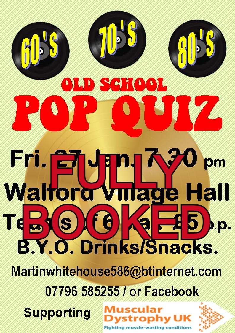 quiz night walford village hall ross on wye