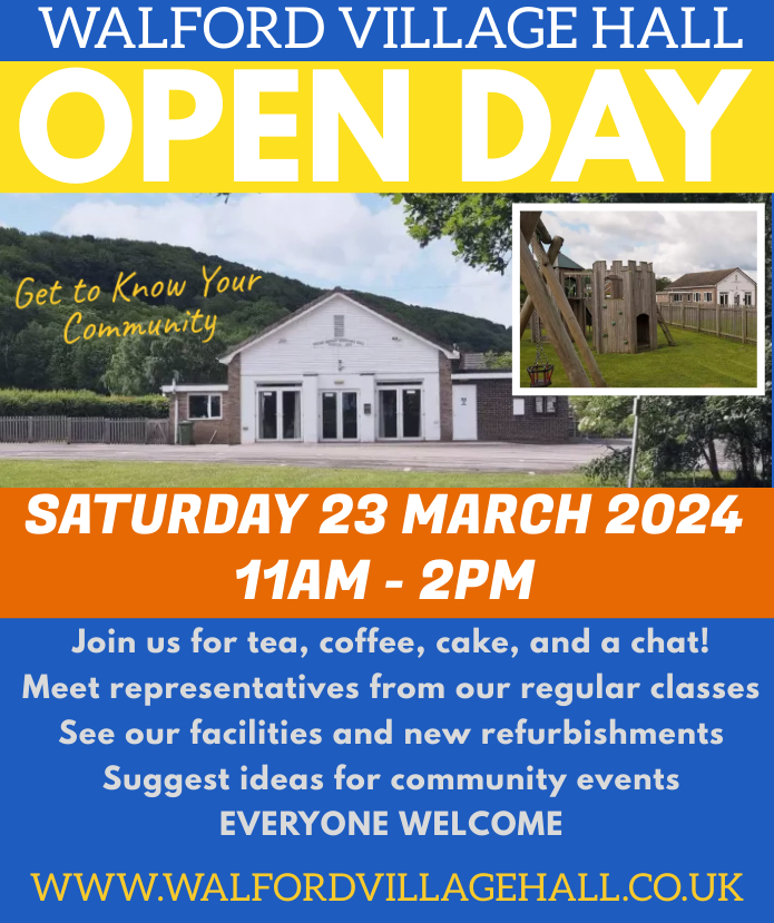Walford Village Hall open day
